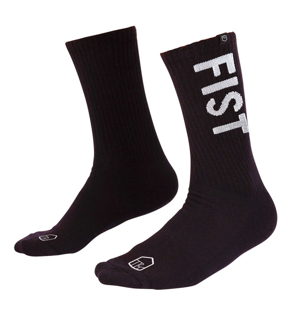 SPELLOUT BLACK CREW SOCKS